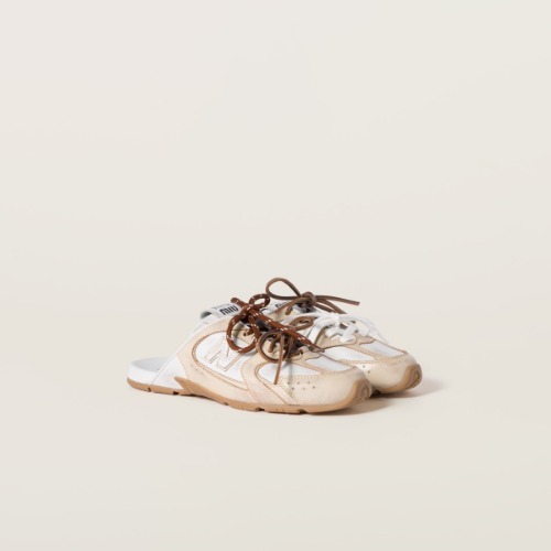 342 미우 MIU x 뉴발란스 530 SL 송아지 가죽 장식 뮬  (삐로.릴)
