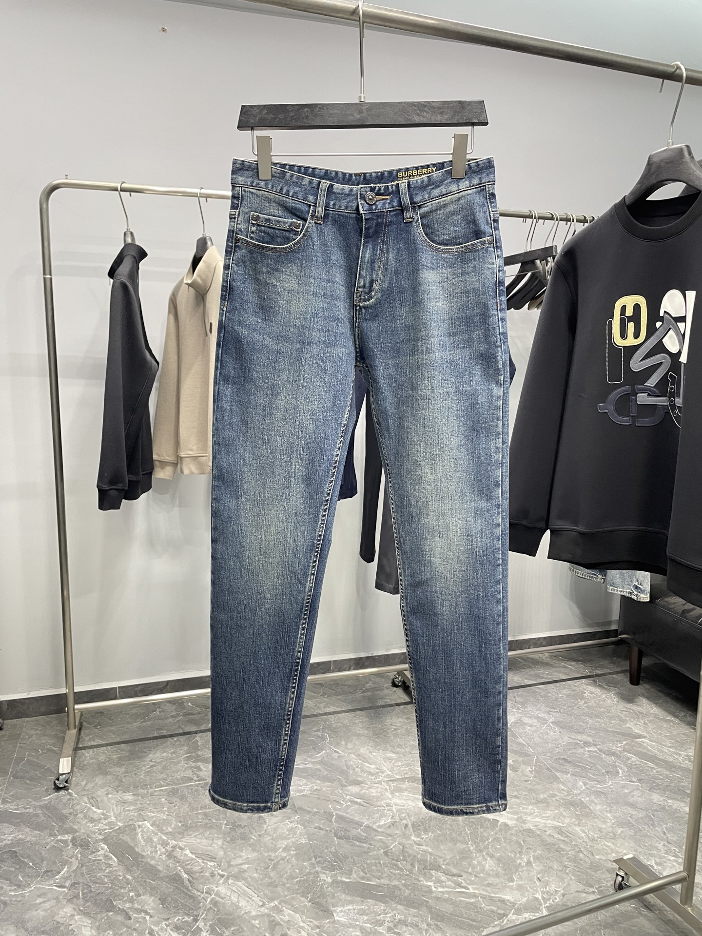 761 버 BUR 남성 호스페리 5포켓 데님 팬츠