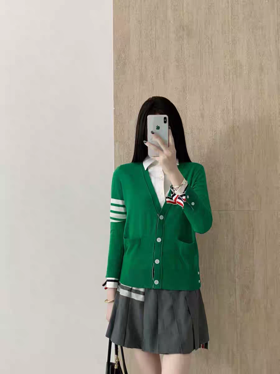 928 탐 THO 여성 파인 메리노울 4-바 가디건