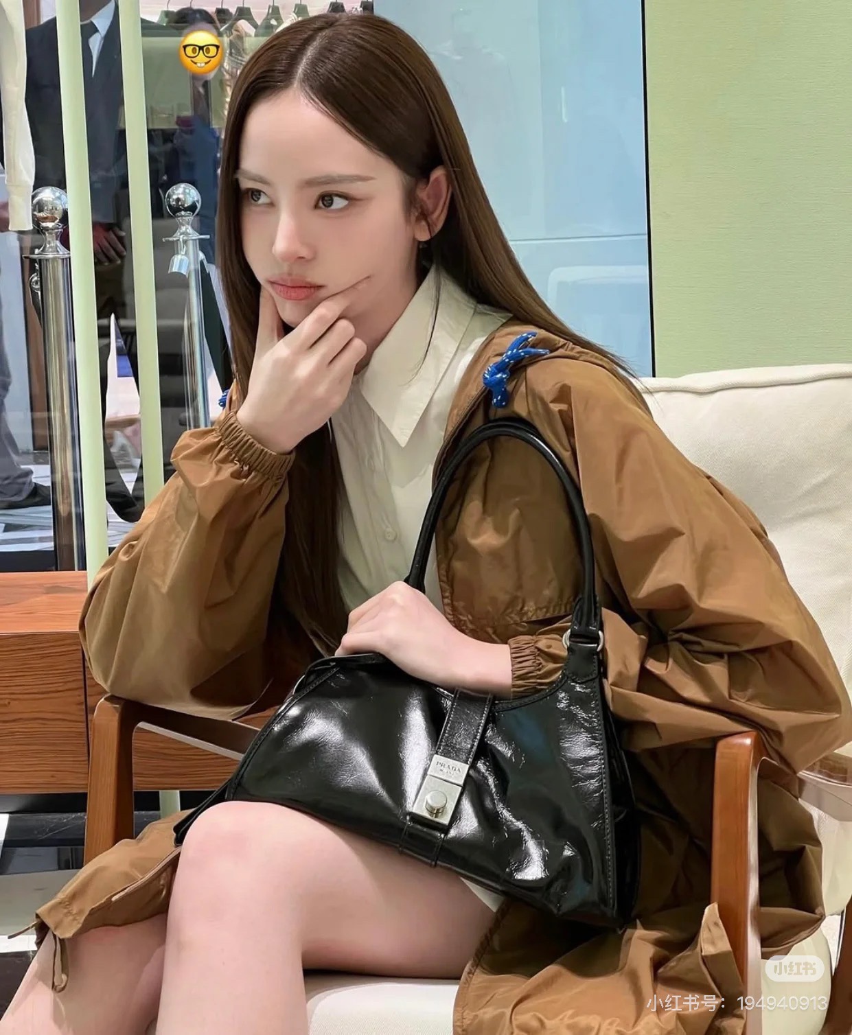 081 프라 PRA 미디엄 가죽 토트백
