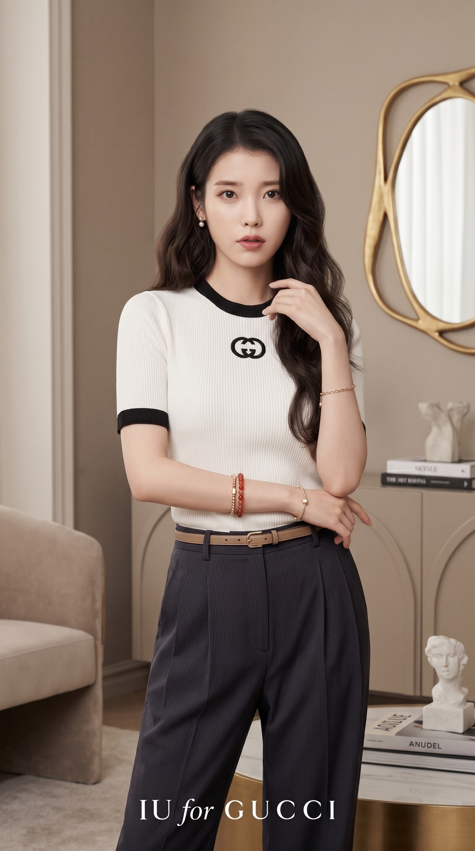 634 구 GUC 여성 더블 G 로고 니트