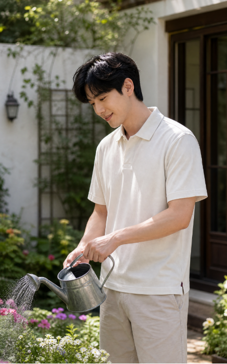 910 에르 ZEN 남성 모달 코튼 저지 폴로 셔츠 (강추)