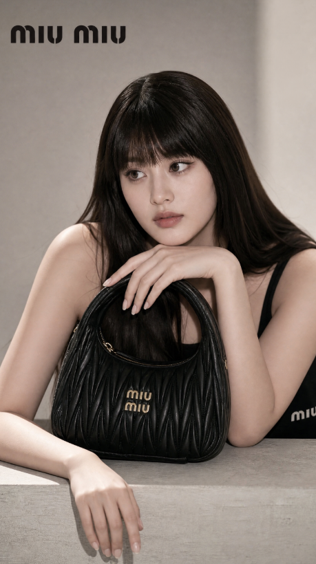 123 미우 MIU 완더 마테라쎄 나파 가죽 호보 미니 백 (에는)